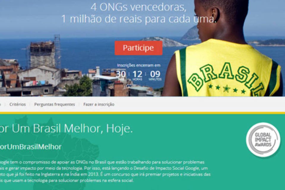 Google premiará ideias brilhantes com R$ 1 milhão