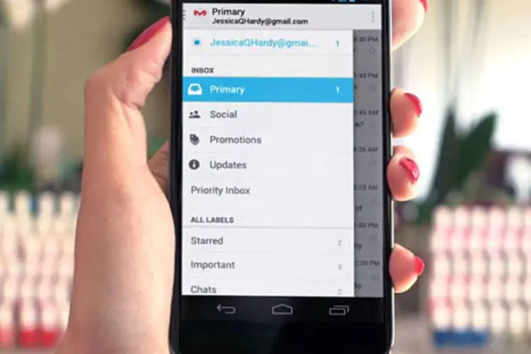 
	Aplicativo do Gmail: Google &eacute; uma das empresas que defendem o projeto
 (Reprodução/Exame.com)