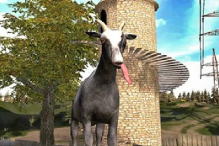 
	Goat Simulator: produtora respons&aacute;vel pelo game garante uma experi&ecirc;ncia fiel &agrave; vers&atilde;o de PC
 (Divulgação)