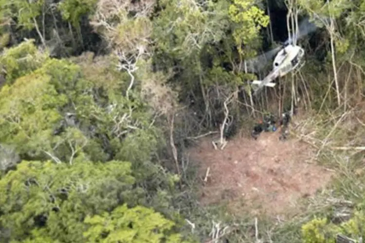 Resgate de helicóptero após acidente da Gol: caso ainda será julgado em 2ª instância (Divulgação/Força Aérea Brasileira)