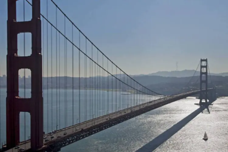 
	Ponte Golden Gate, em San Francisco, no estado da Calif&oacute;rnia
 (Chip Chipman/Bloomberg)