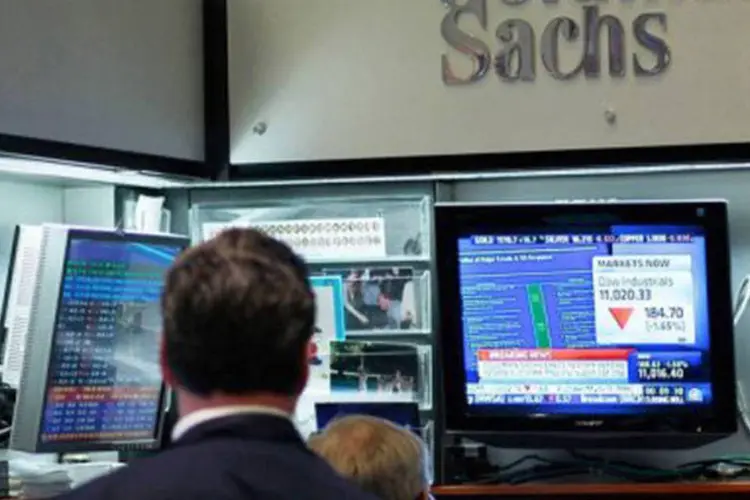 
	Goldman Sachs: banco tem desempenhado um papel de destaque no financiamento da expans&atilde;o de quase uma d&uacute;zia de terminais especializados
 (Chris Hondros/Getty Images/AFP)