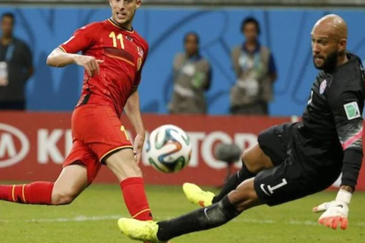 
	Tim Howard: a esperan&ccedil;a americana na passagem para as quartas de final
 (Reuters)