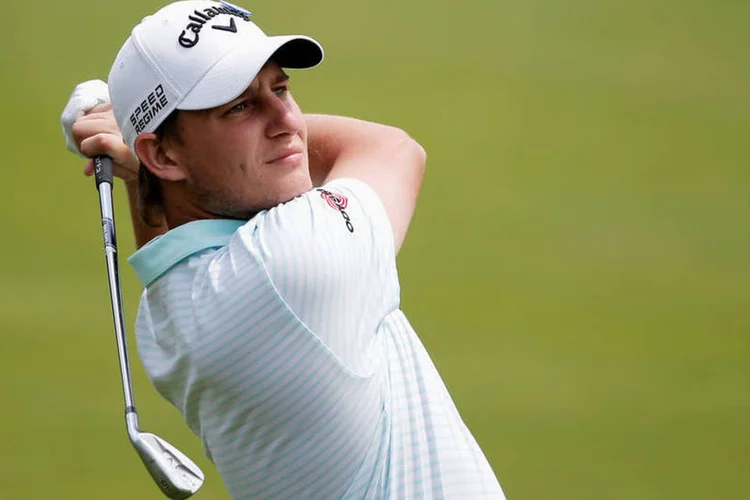 
	Emiliano Grillo: a American Airlines, companhia que perdeu a bolsa do golfista argentino, respondeu Grillo, tamb&eacute;m pelo Twitter
 (Dean Mouhtaropoulos/Getty Images)