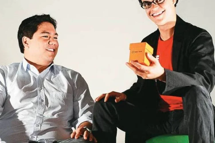 
	Gomes e Tanaka, da Boo-Box: objetivo &eacute; expor as facilidades do meio digital e apresentar a ferramenta conhecida como &ldquo;self-service&rdquo; para empreendedores e empres&aacute;rios
 (Alexandre Battibugli/EXAME.com)