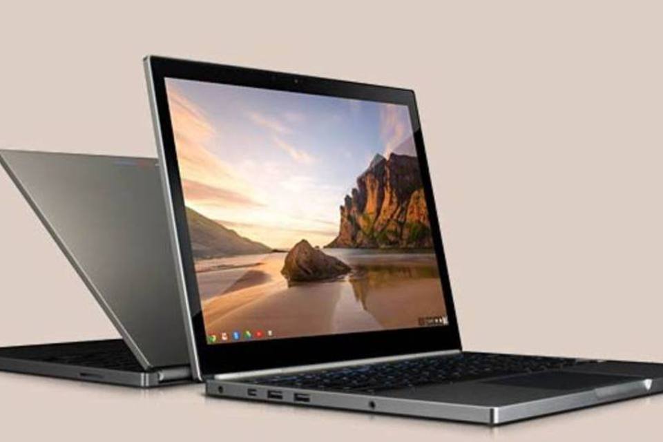 
	Chromebook Pixel: feitos para a computa&ccedil;&atilde;o em nuvem, os notebooks do Google exigem acesso permanente &agrave; internet
 (Divulgação)
