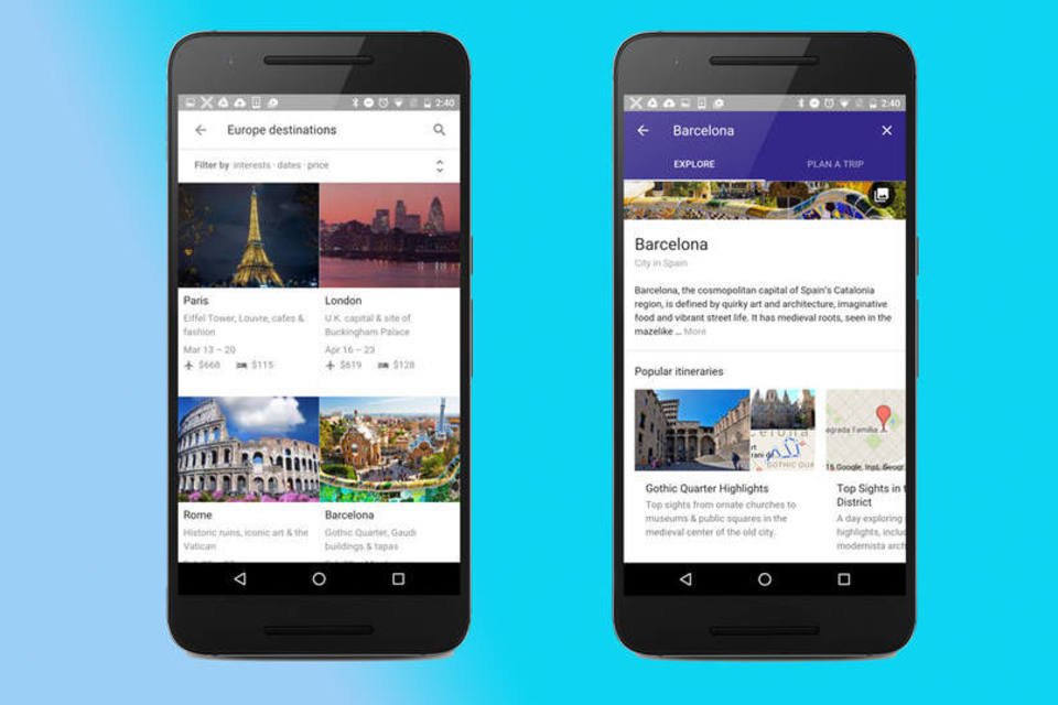 Google permite planejar viagens direto do buscador | Exame