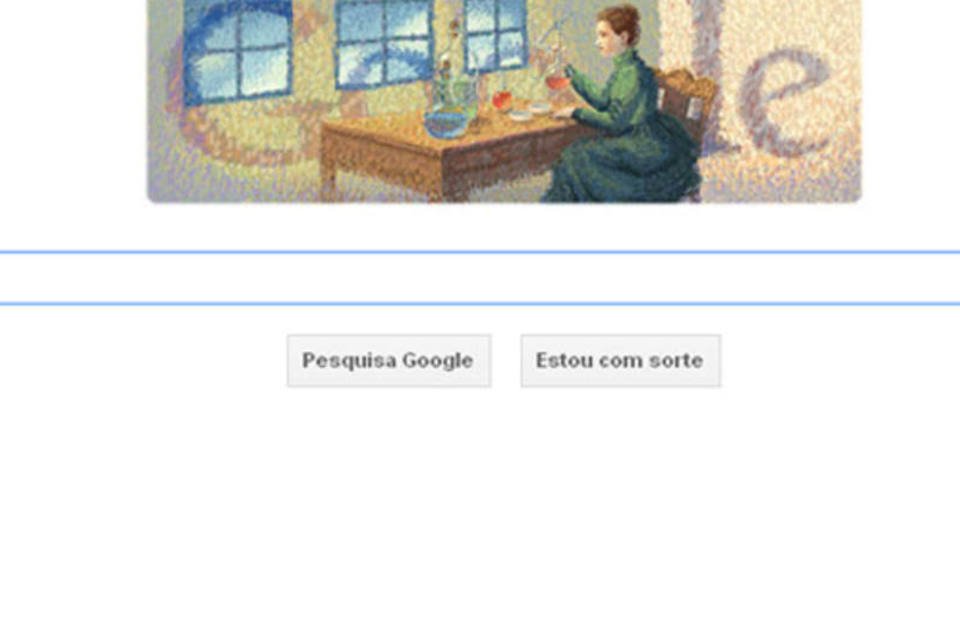 Marie Curie é homenageada pelo Google nesta segunda-feira