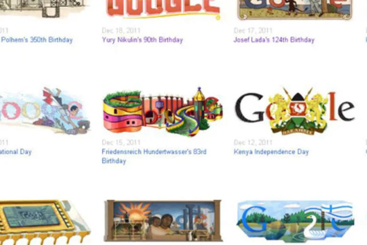 São mais de 1000 peças criadas pela empresa desde 1998, quando Larry Page e Sergey Brin lançaram o primeiro logo alterado (Reprodução)