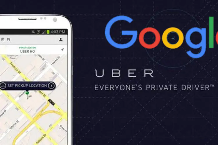 
	Uber e Google: segundo a publica&ccedil;&atilde;o, o Google iniciou em maio um projeto piloto para compartilhar viagens por estrada
 (Reprodução/Montagem de EXAME.com)