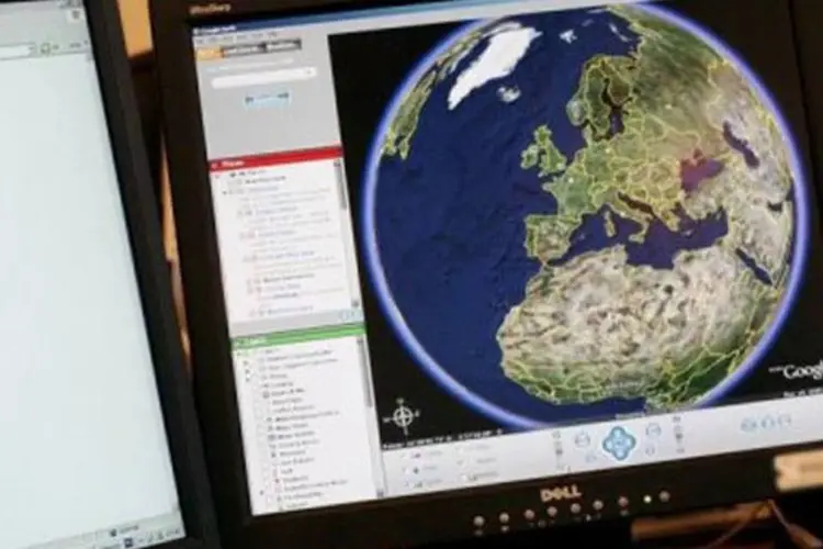 O Google Earth superou um bilhão de downloads (Jean-Pierre Muller/AFP)