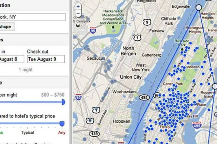 O Google Hotel Finder parece ser uma resposta ao Bing Travel, o serviço da Microsoft que permite reservar tanto hotéis como voos (Reprodução)