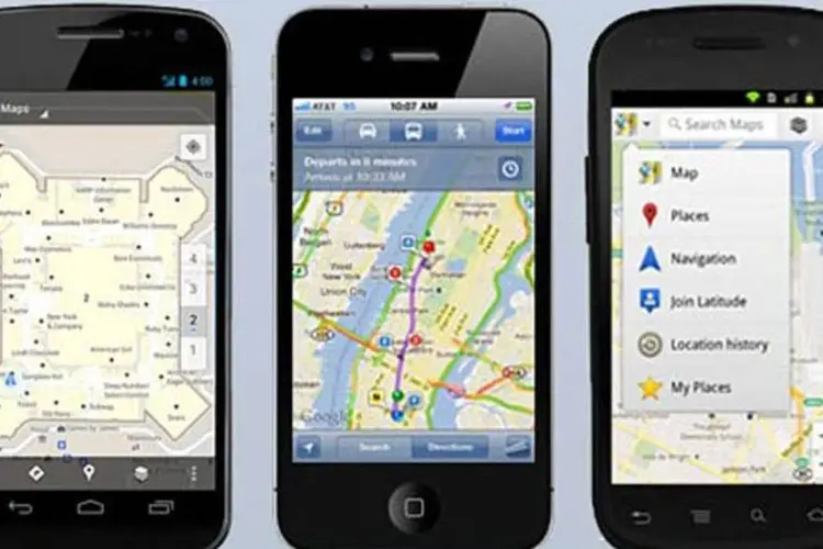 
	Mapas no iPhone: medida seria uma resposta ao modo carro, presente no Android h&aacute; algum tempo
 (Divulgação)
