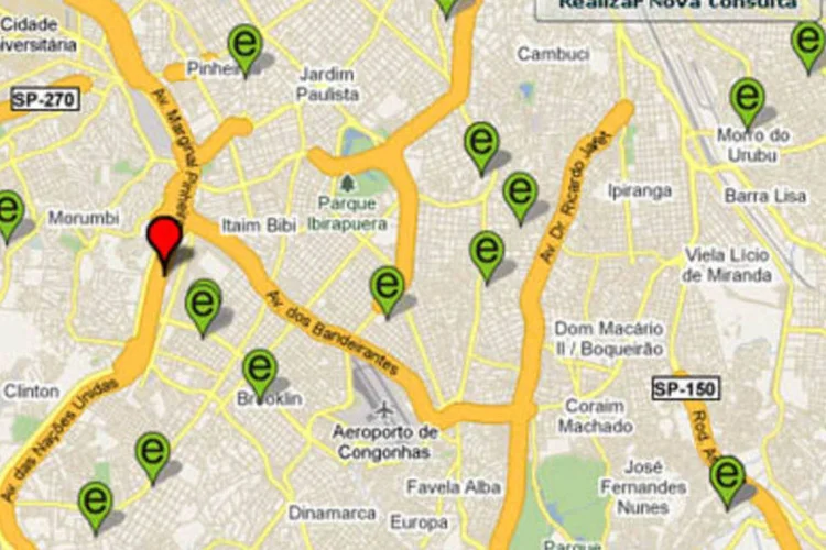 Postos de coleta de pilhas na região Pinheiros, em São Paulo (.)
