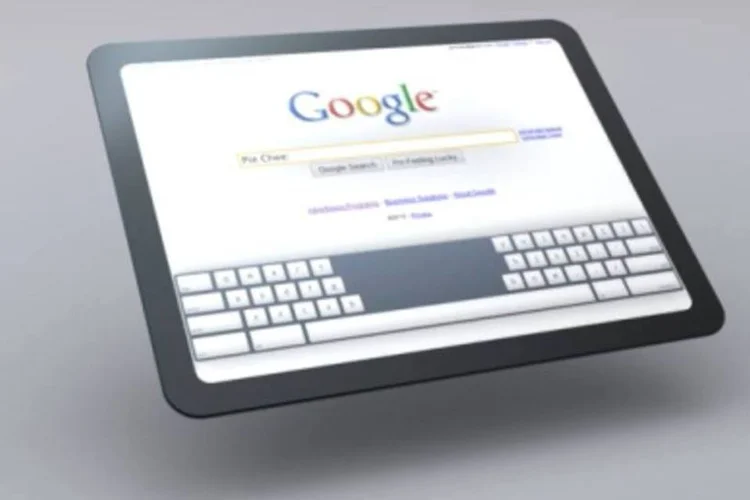 Imagem divulgada por funcionário do Google mostra como seria o funcionamento do Chrome OS em um tablet