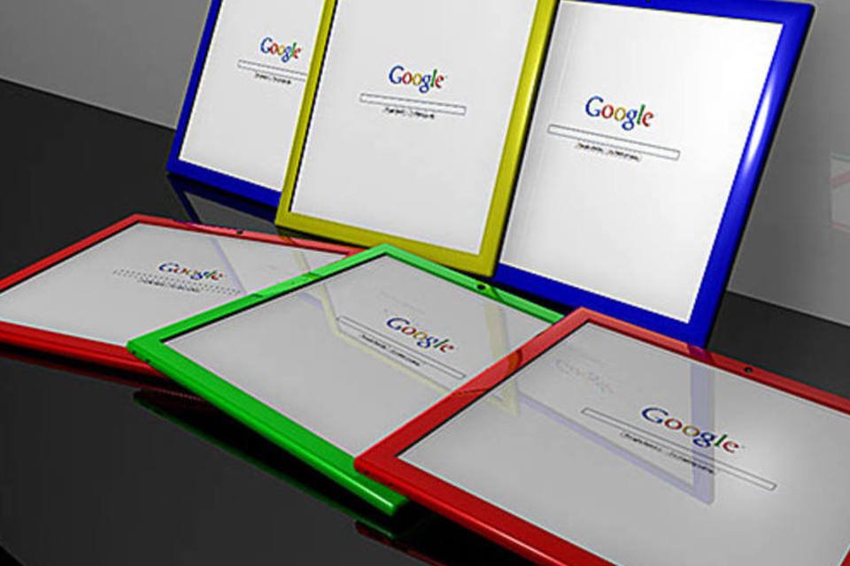 O tablet do Google (a ilustração do designer Tony Gil mostra como poderá ser o gadget) deverá ser um concorrente forte para o Kindle Fire, da Amazon (Tony Gil)