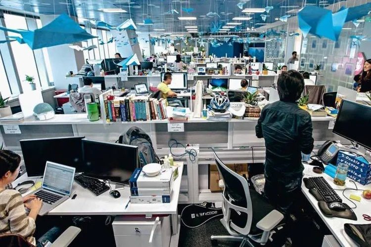 Escritório do Google em Xangai: os empregados dedicam 20% do tempo a projetos pessoais de inovação (Corbis/Latinstock)