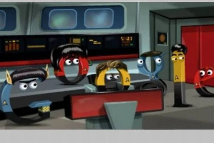 Logo: Ao clicar sobre eles, é possível criar uma pequena narrativa, que se passa dentro da nave Enterprise (Reprodução)