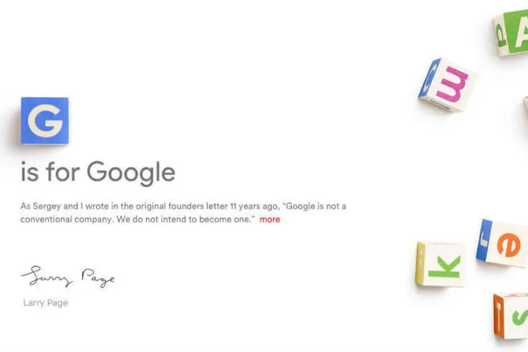 
	Alphabet: a nova empresa controla Google e outras de suas marcas inovadoras
 (Reprodução)