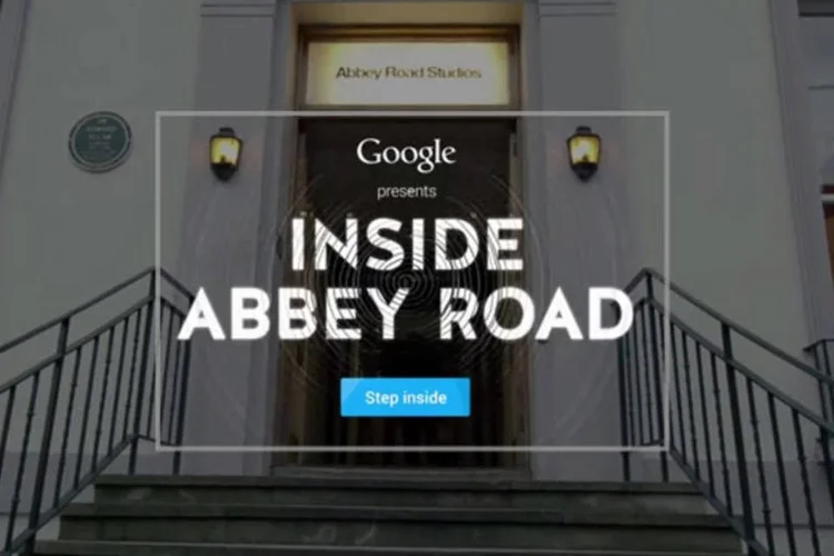 Google e Abbey Road: o resultado da parceria é um tour online para os usuários descobrirem mais histórias sobre o estúdio. (Reprodução/YouTube)