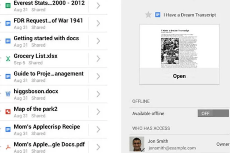 Google Drive (Reprodução)