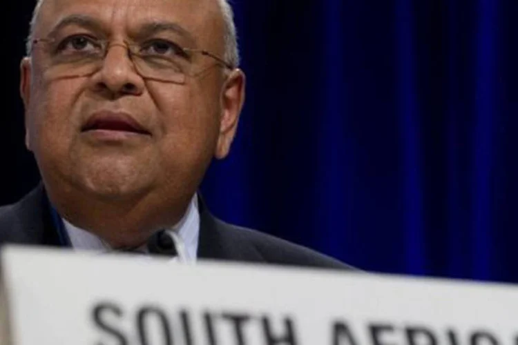 Gordhan insistiu que "a Europa é o epicentro da crise"
 (Saul Loeb/AFP)