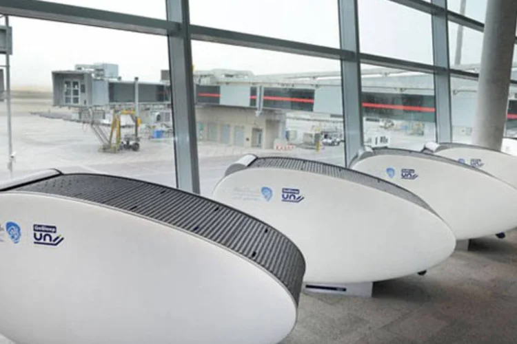 “GoSleep”, no aeroporto de Abu Dhabi (Divulgação)