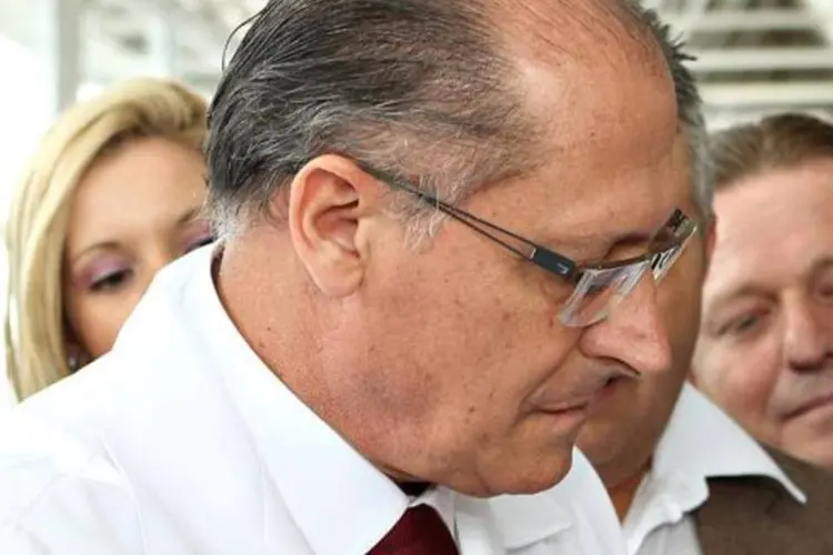 Alckmin participou hoje da inauguração da estação Pinheiros, que deve ter integração com a CPTM no dia 2 de junho (Milton Michida/Gov de SP)