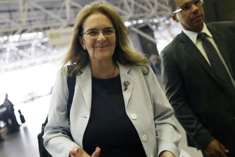 Graça Foster: ela deixou Planalto sem se pronunciar se vai deixar presidência da Petrobras (Ueslei Marcelino/Reuters)
