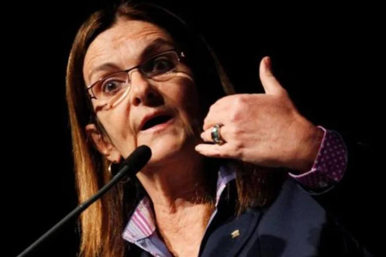 
	Gra&ccedil;a Foster, presidente da Petrobras: em evento no in&iacute;cio de junho, a presidente da estatal afirmou que o c&acirc;mbio &quot;como est&aacute; n&atilde;o &eacute; bom para a Petrobras&quot;
 (Nacho Doce/Reuters)