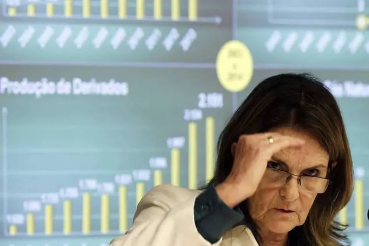 
	Gra&ccedil;a Foster durante audi&ecirc;ncia na C&acirc;mara dos Deputados sobre o caso Pasadena
 (Ueslei Marcelino/Reuters)