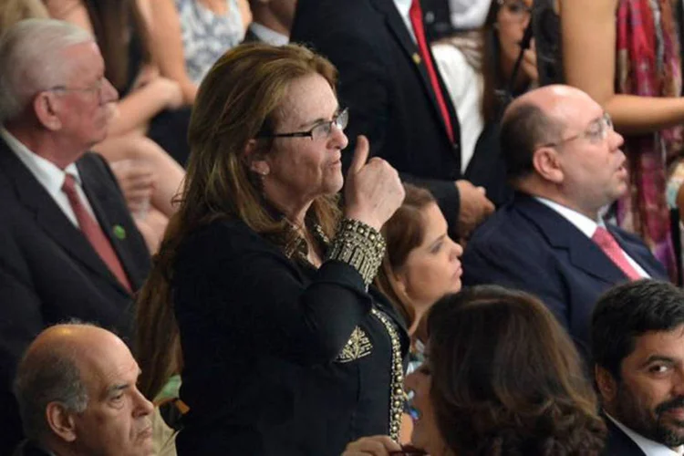 Graça Foster durante cerimônia de posse de Dilma Rousseff (Wilson Dias/ABr)