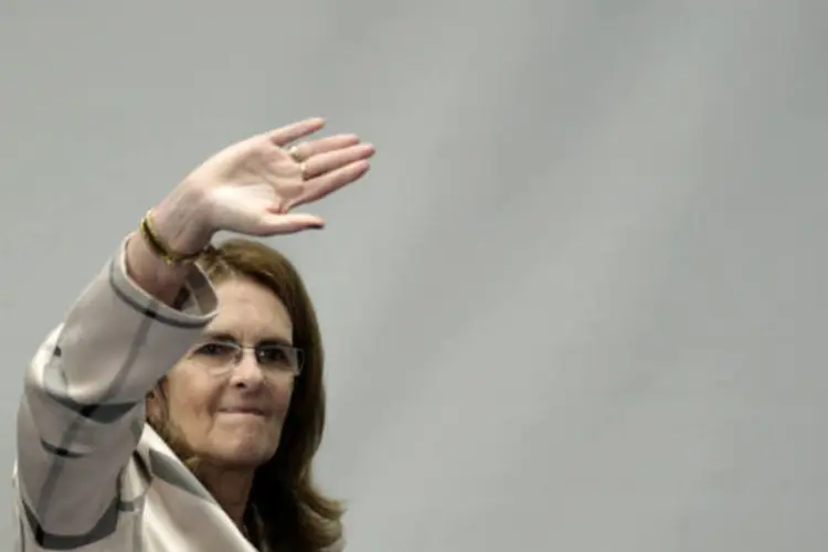 
	A ex-presidente da Petrobras, Gra&ccedil;a Foster: &quot;meus amigos, serei eternamente grata a voc&ecirc;s, superguerreiros e superguerreiras&quot;
 (REUTERS/Ueslei Marcelino)