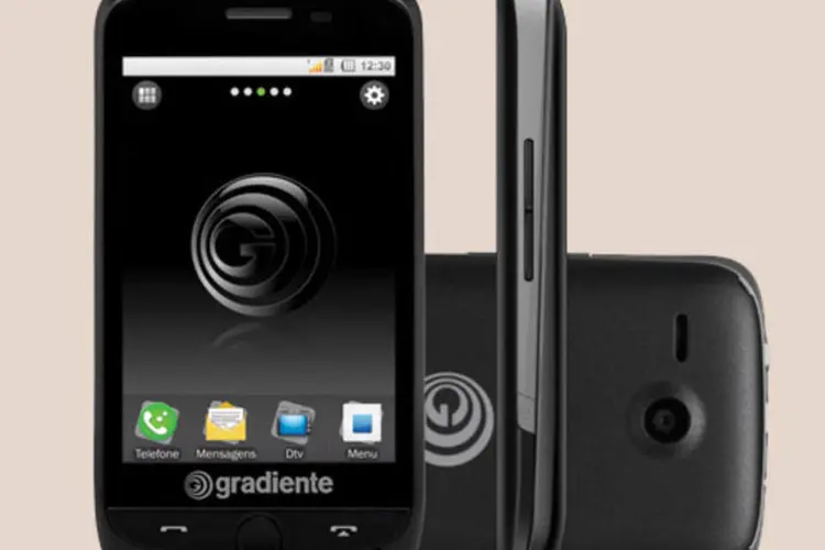
	Smartphones Neo Dual Touch: lan&ccedil;amento anterior da Gradiente, o Neo Dual Touch &eacute; baseado em Java
 (Divulgação)
