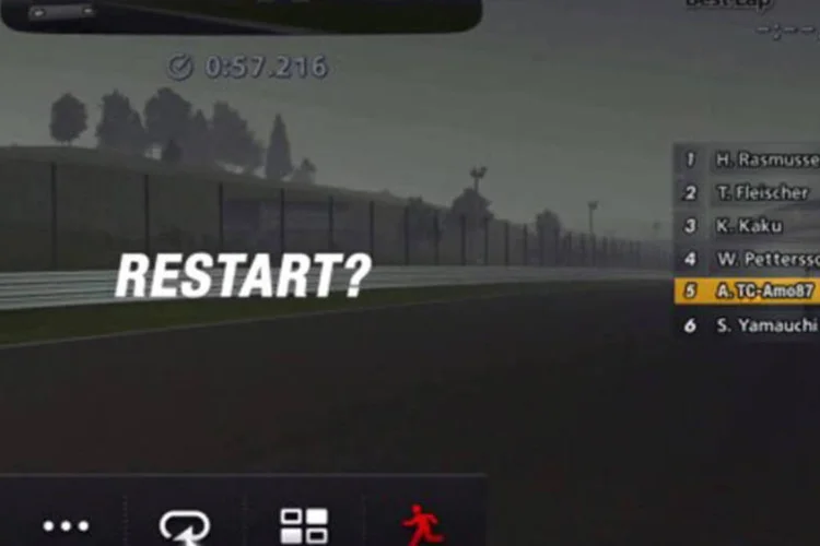 Gran Turismo: com 0,920g de álcool por litro de sangue, o belga mal conseguiu andar em linha reta com o carro (Reprodução)