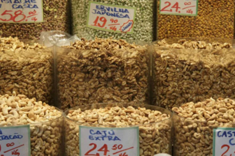 Grãos à venda no Mercado Municipal de São Paulo (Arquivo/Veja/VEJA)