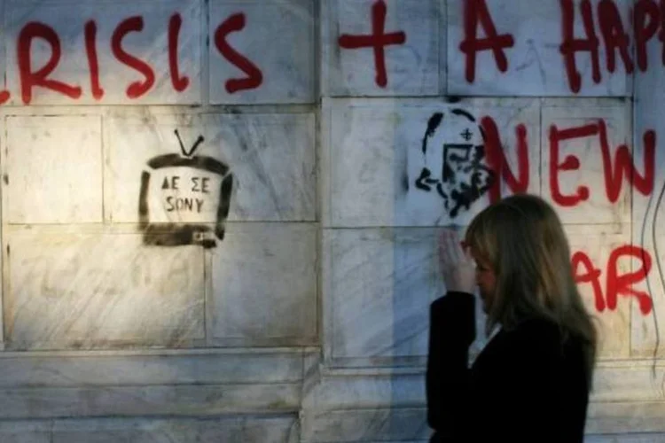 
	Gr&eacute;cia, em 2008: &quot;Gr&eacute;cia e Portugal estar&atilde;o classificados entre os pa&iacute;ses mais desiguais do mundo se n&atilde;o modificarem suas pol&iacute;ticas&quot;, diz diretora do escrit&oacute;rio europeu da&nbsp;Oxfam, Natalia Alonso
 (Milos Bicanski/Getty images)