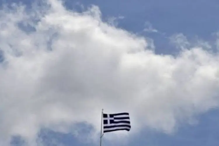 Bandeira da Grécia (Aris Messinis/AFP)