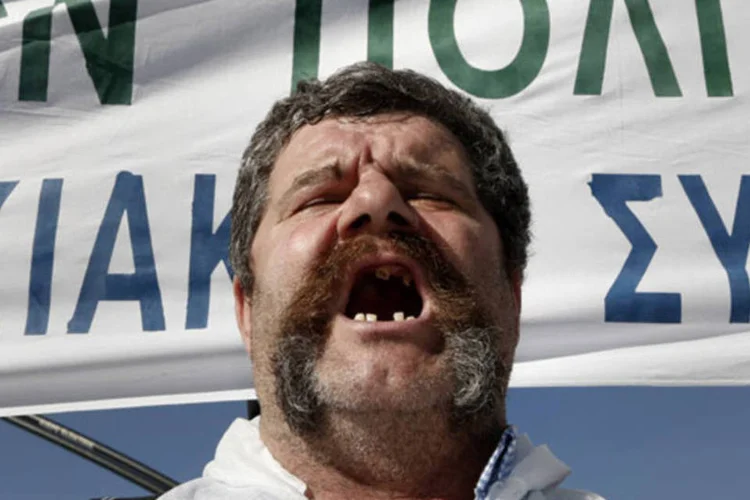 
	Gr&eacute;cia ficou em 94&ordf; lugar, atr&aacute;s de democracias mais pobres e mais jovens, como a Bulg&aacute;ria e a Rom&ecirc;nia
 (Yorgos Karahalis/Reuters)