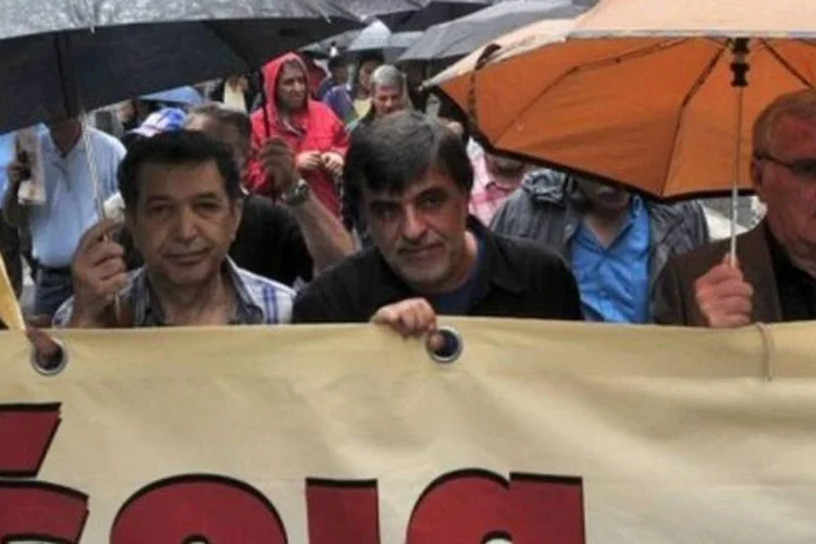 Protesto convocado por sindicatos contra as medidas de austeridade do governo (.)
