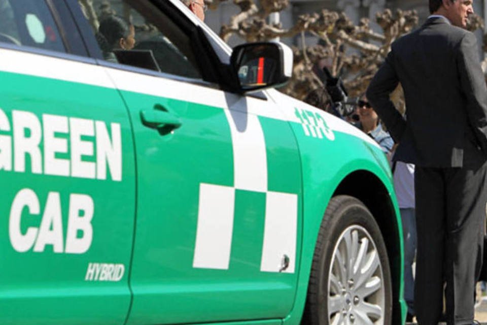 Os táxis verdes estão invadindo as cidades
