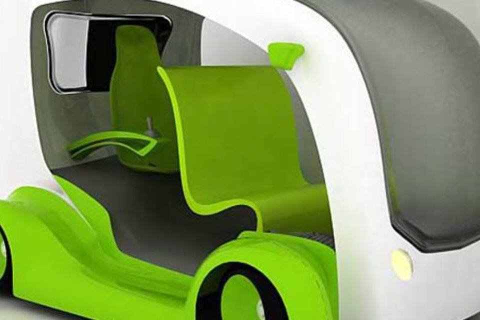 Designer projeta táxi ecológico, movido a energia solar e cinética