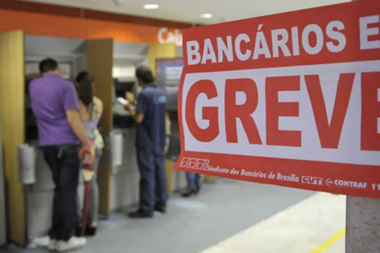 Greve dos bancários: algumas agências ainda estão fechadas (Renato Araújo/ABr)