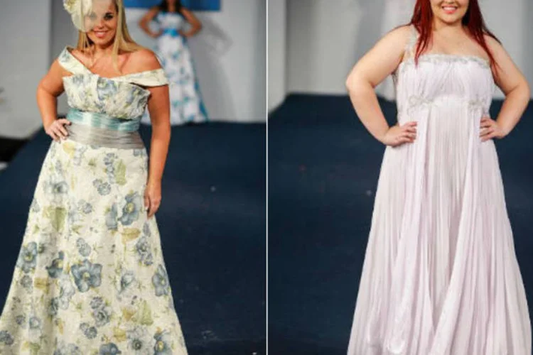 Modelos desfilam com vestidos de noivas da grife Edson Eddel (Divulgação)