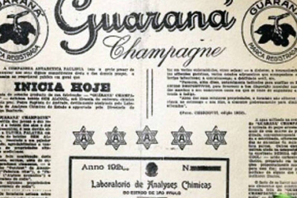 Guaraná Antarctica republica anúncio de 1921