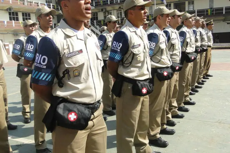 
	Guarda Municipal: agentes de contingente reserva se formaram hoje e receberam treinamento especial
 (Divulgação/Prefeitura do Rio)