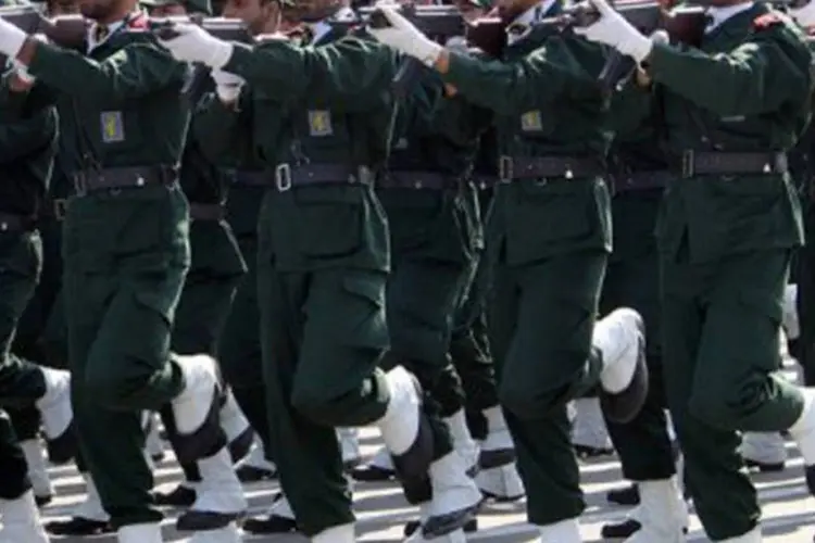 A Guarda Revolucionária do Irã: país disse que está sempre preparado para a guerra (Atta Kenare/AFP)