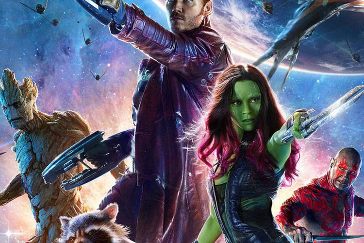 Trecho do cartaz do filme "Guardiões da Galáxia", baseado no quadrinho de mesmo nome (Divulgação/Marvel)
