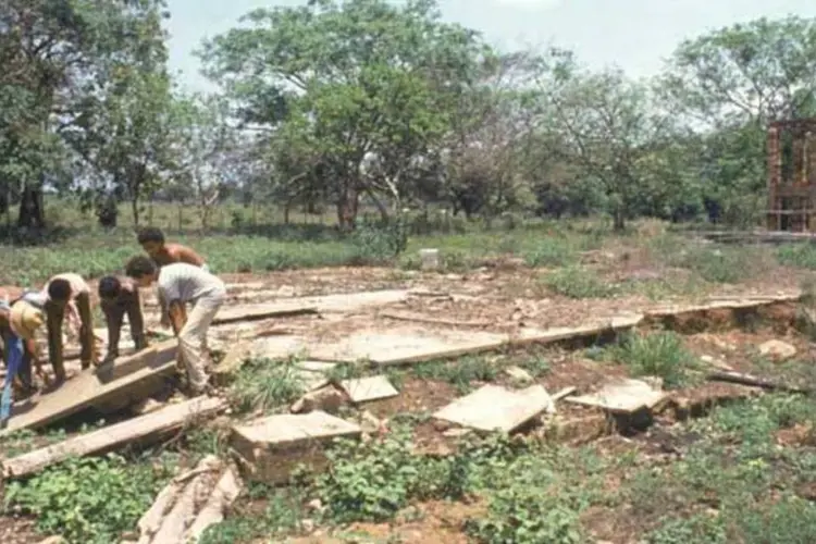 
	Local onde o Ex&eacute;rcito Brasileiro construiu um centro de tortura, durante a Guerrilha do Araguaia
 (MARCOS ROSA/VEJA)