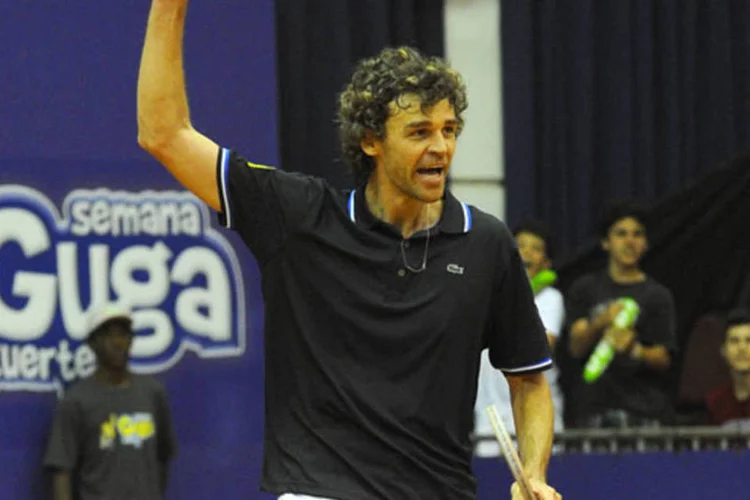 
	Gustavo Kuerten: &quot;Os sonhos viram realidade porque eu fa&ccedil;o todo dia, cada vez mais um pouco. E o sonho acaba aparecendo&quot;
 (Divulgação/Hermes Bezerra)